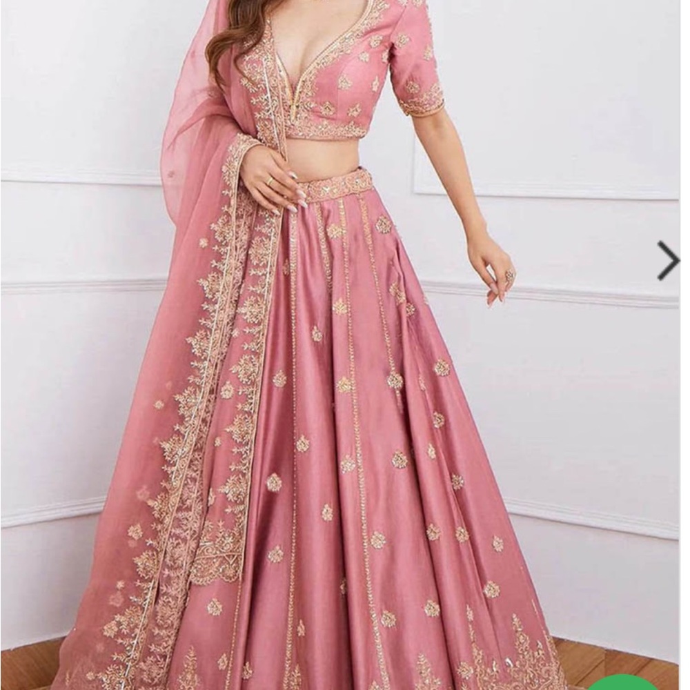 Custom pink lehenga - Picture 4 of 12